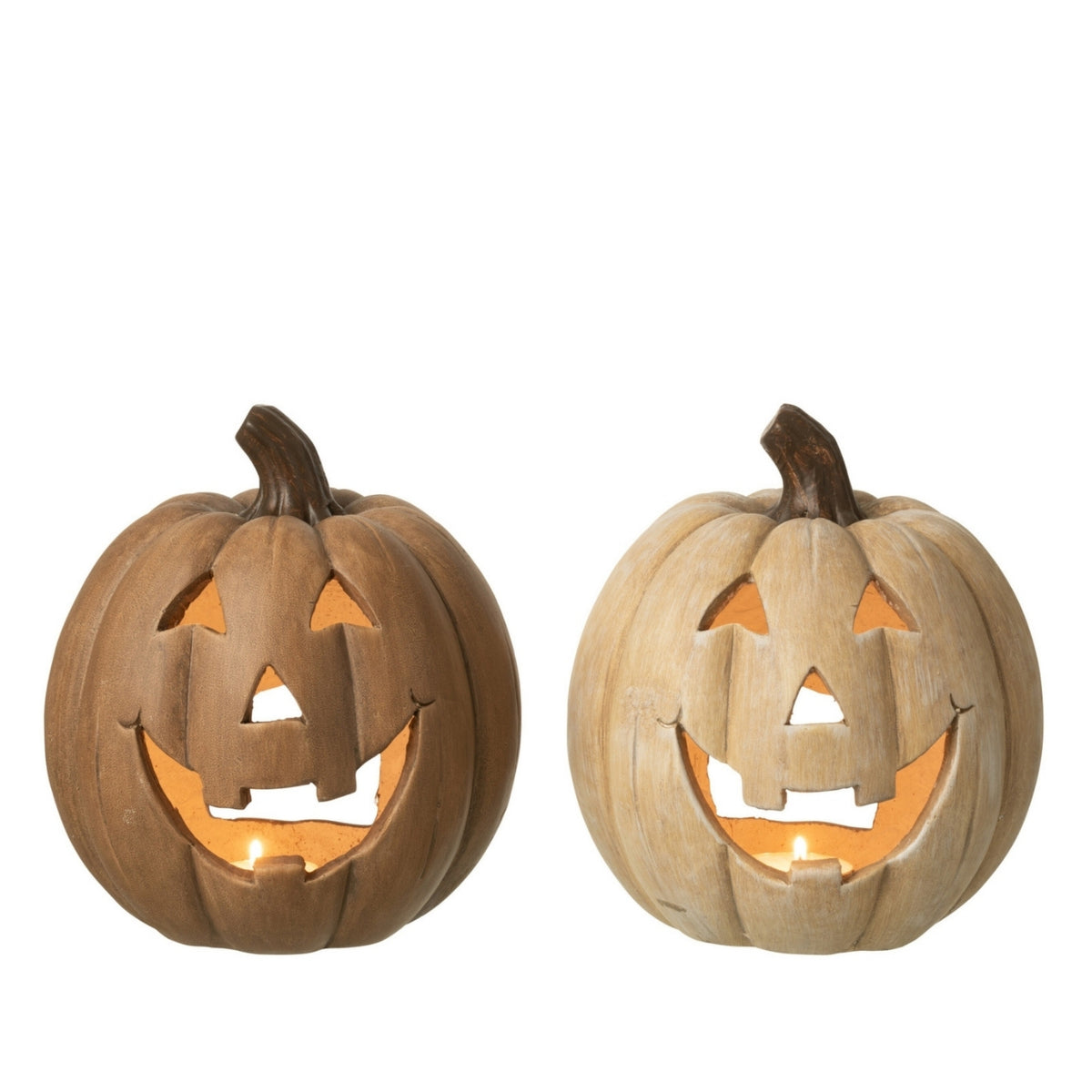 Dyńka – świecznik halloweenowy XL, zestaw 2 szt. J-Line