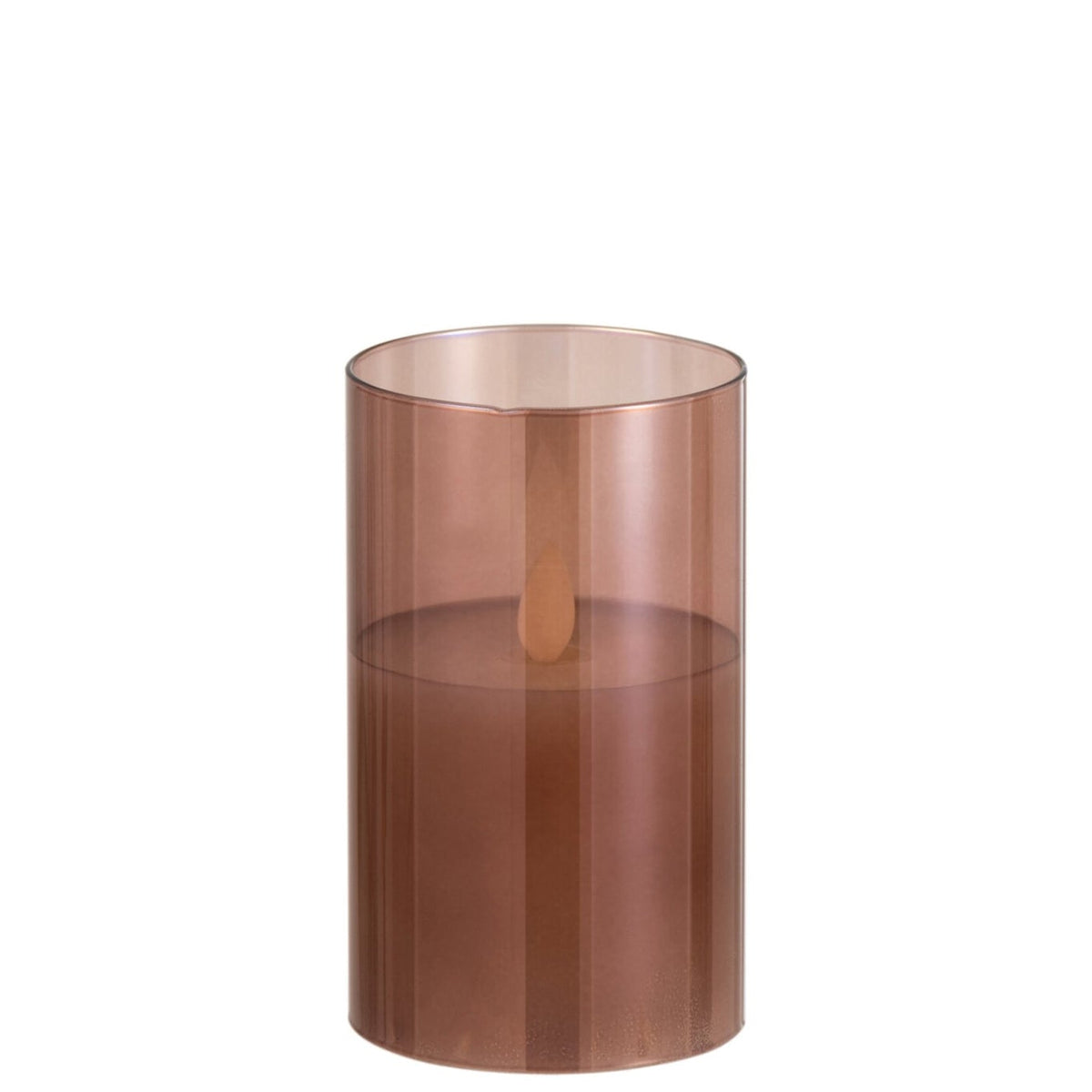 Lampa LED Blinking Glass Brązowa Mała