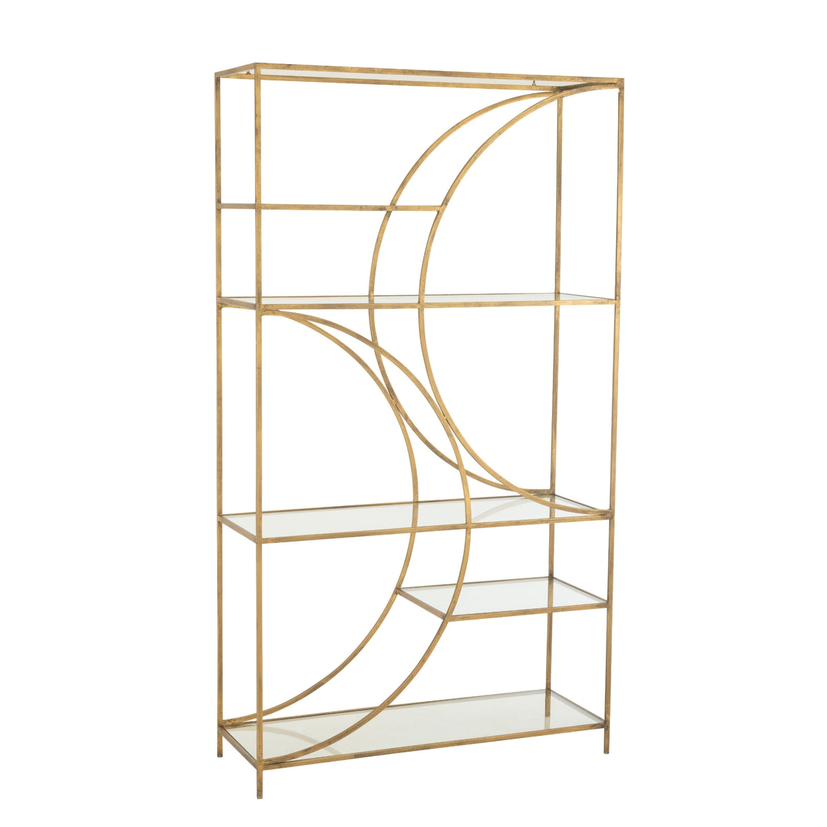Wieszak na kije żelazny złoty J-Line