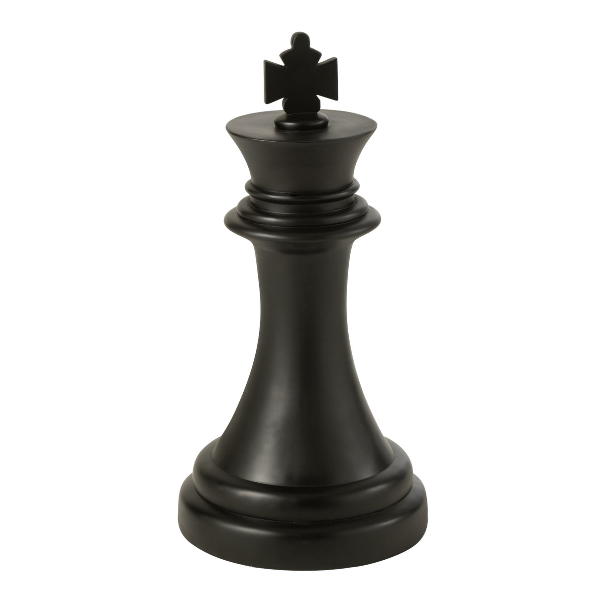 Duża figura szachowa Król Czarny J-Line