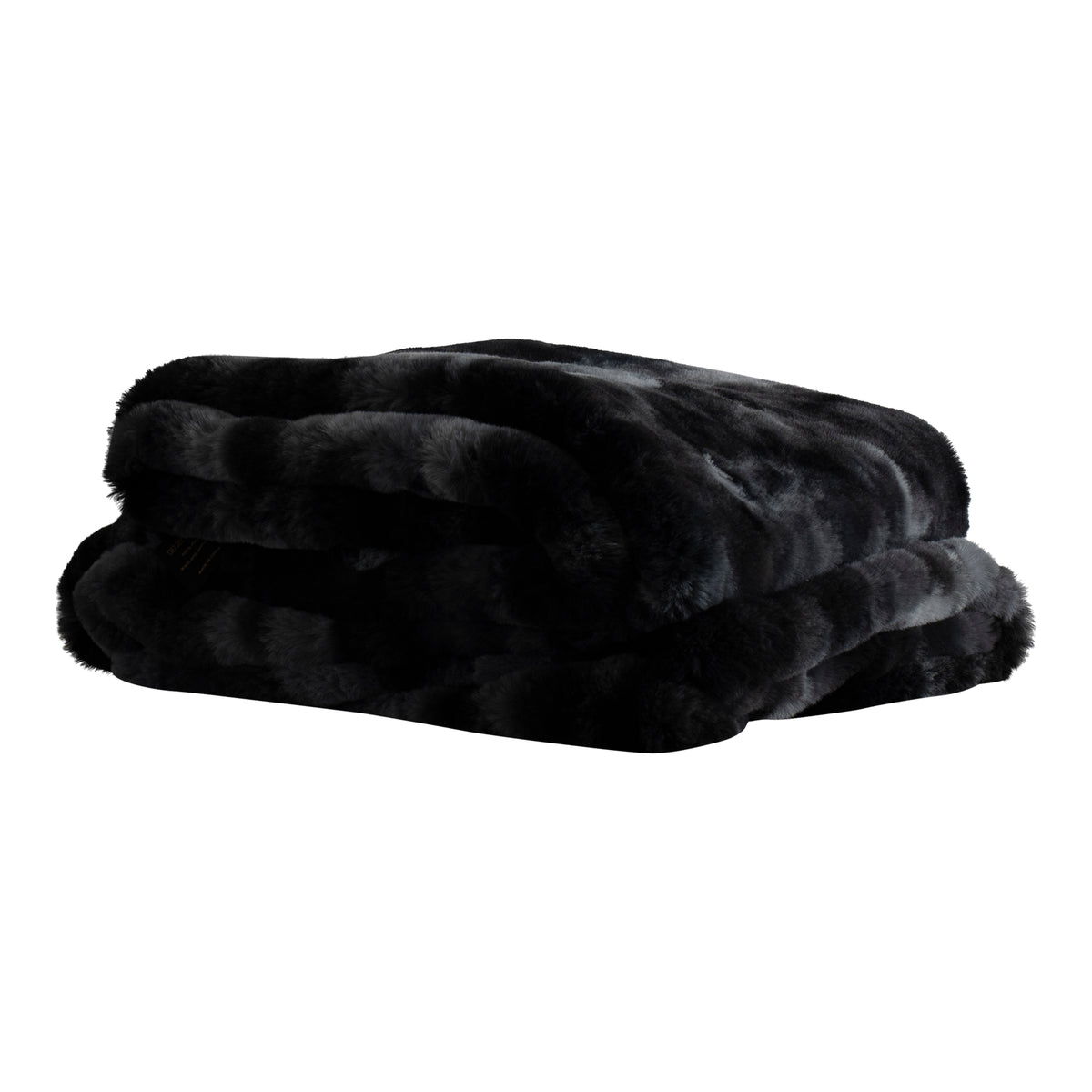 Linde Plaid Czarny Welur 150x200cm PTMD