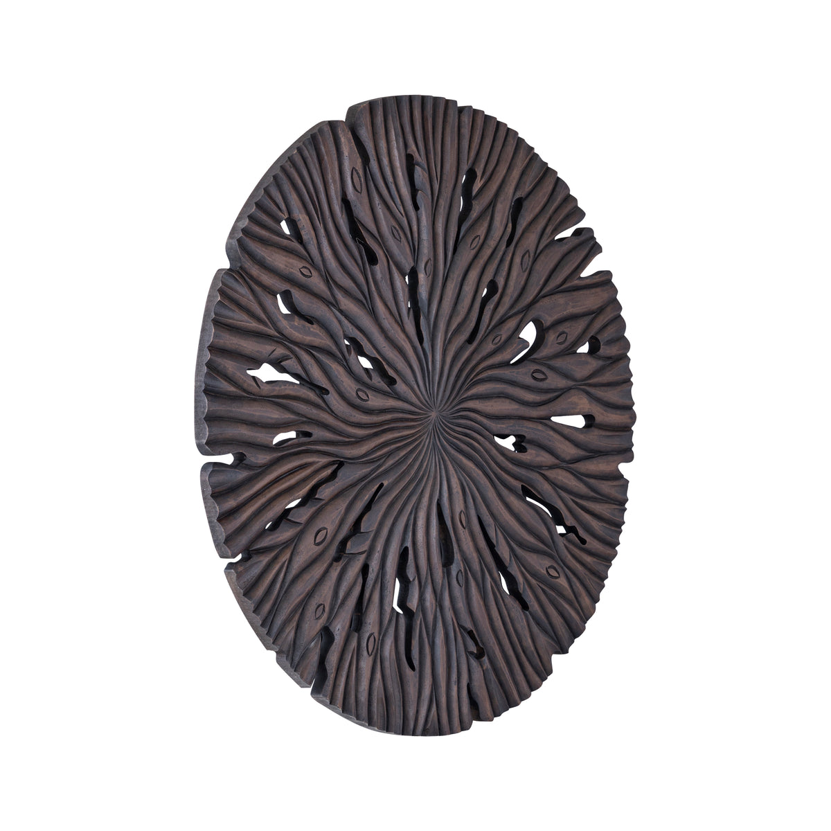Panel ścienny Bonte S - 90x2x90 cm - MDF - Brązowy PTMD