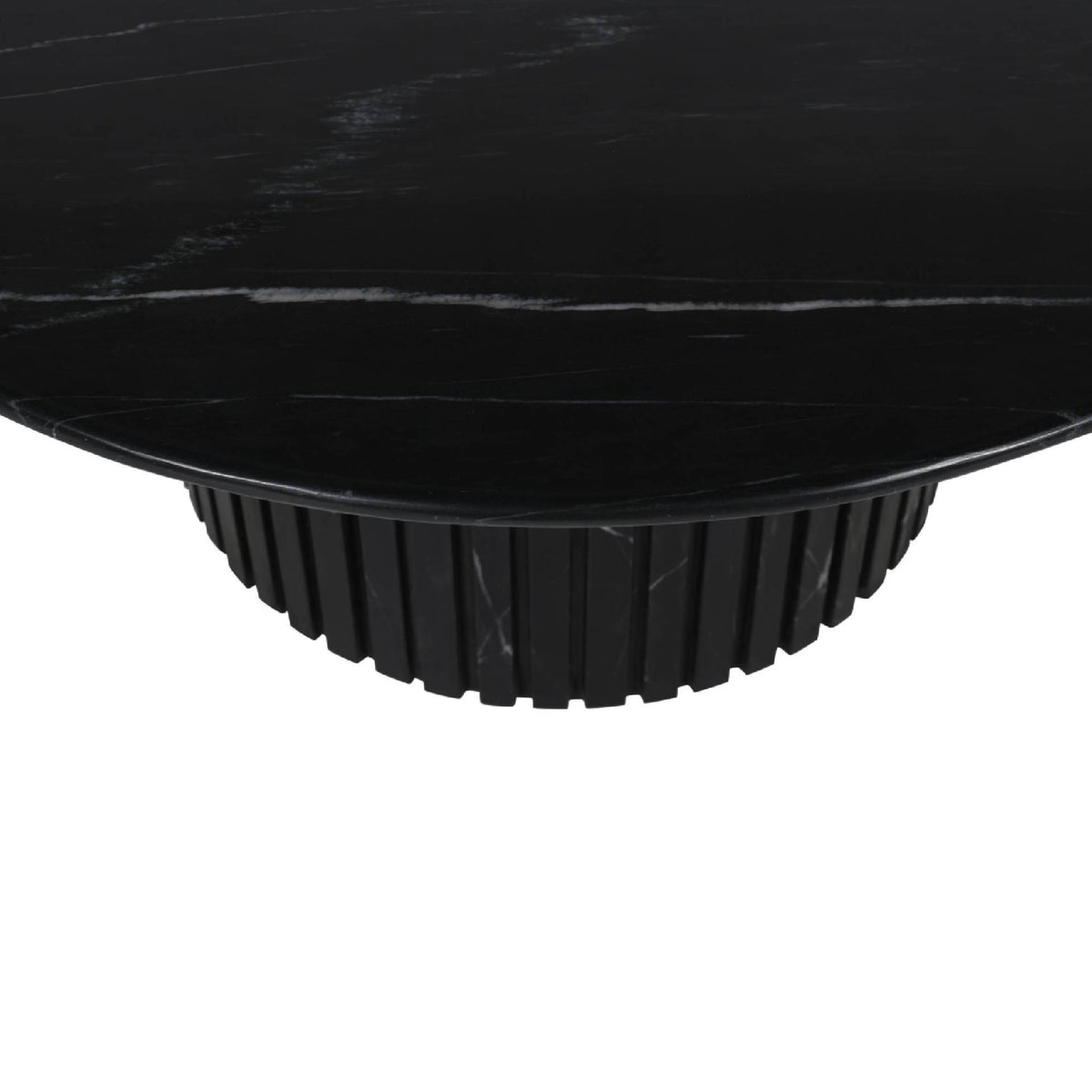 Stolik kawowy Neelim - 91x91x41 cm - Marmur - Czarny PTMD