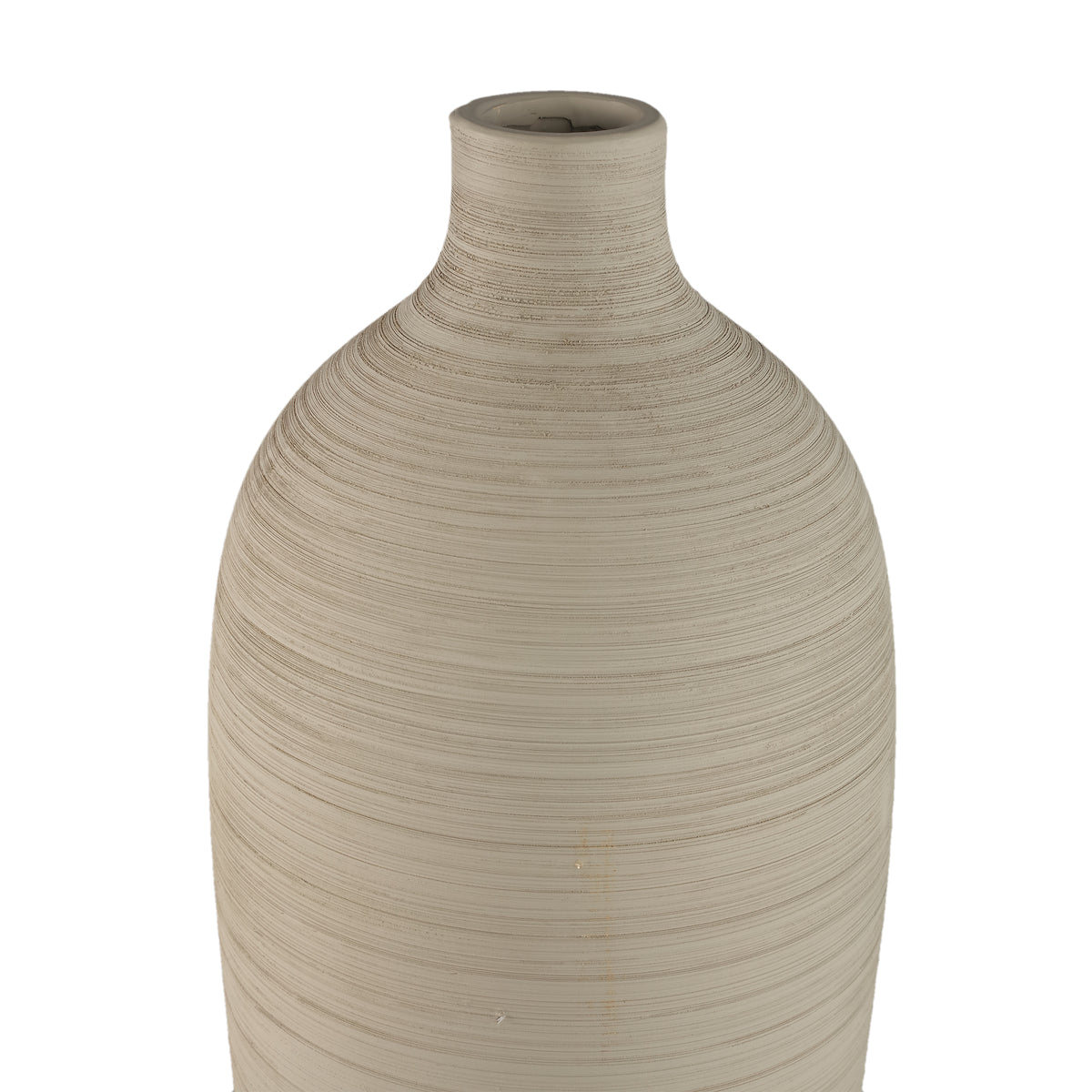 Wazon butelkowy Cavinn z ceramiki, beżowy, Ø24 cm x H70 cm, PTMD