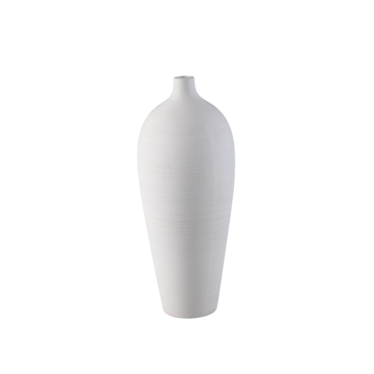 Wazon butelkowy Cavinn Ceramika Biały Ø18cm x H44cm PTMD