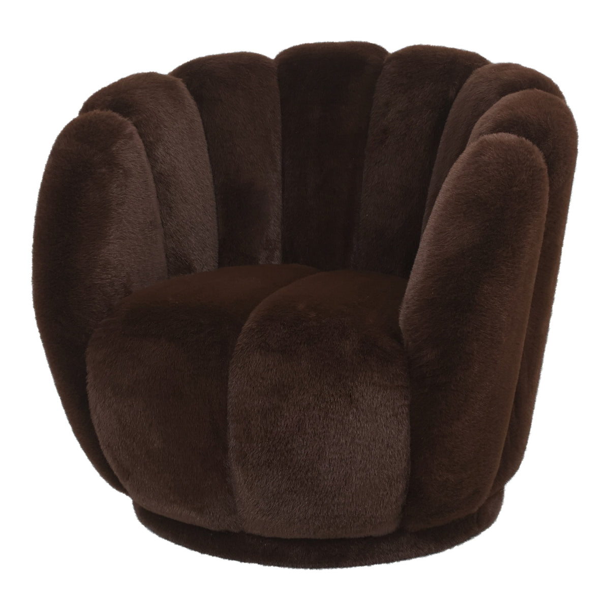 Fotel Furia Dark Brown Fur PTMD
