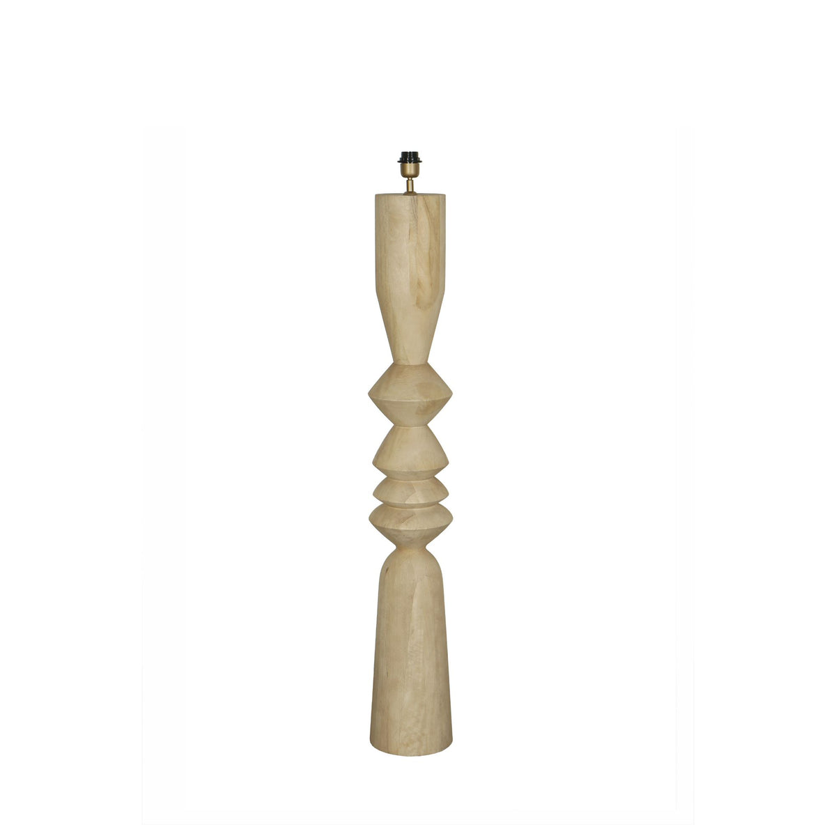 Lampa podłogowa Elaine Mango Drewniana Okrągła H130cm PTMD