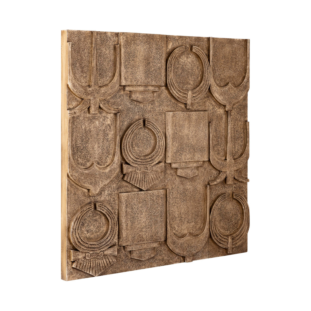 Saku Beżowy MDF Ancient Symbols Antyczny Panel Ścienny PTMD