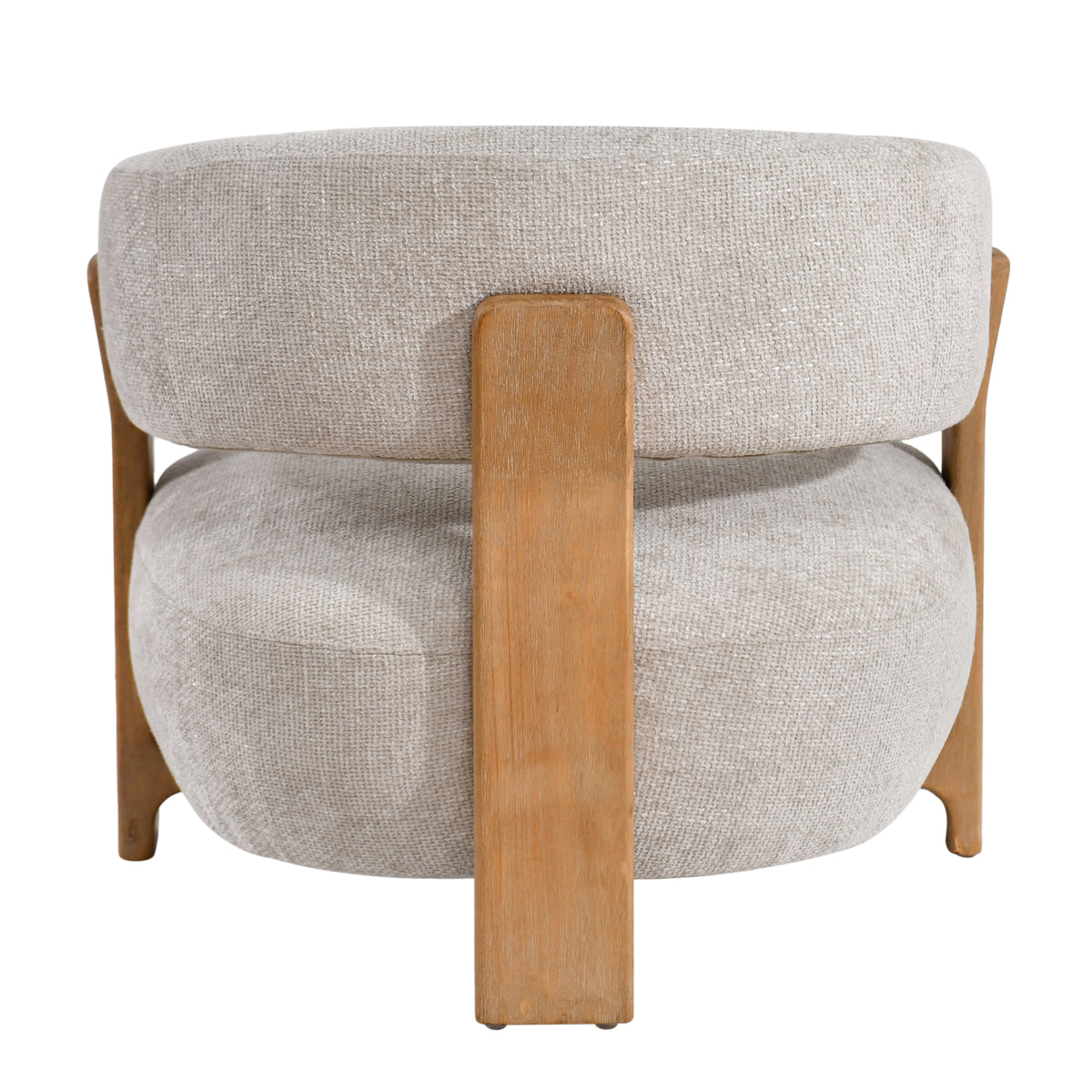 Fotel Mire Cream Legacy 15 Dove drewno kauczukowe PTMD
