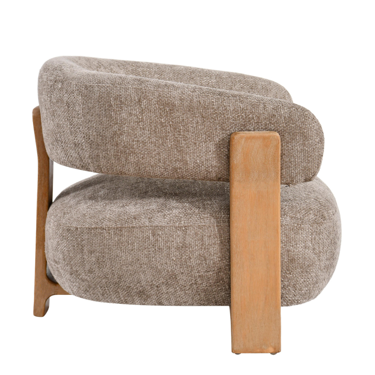 Fotel Mire Taupe Legacy 3 Mink, drewno kauczukowe, PTMD