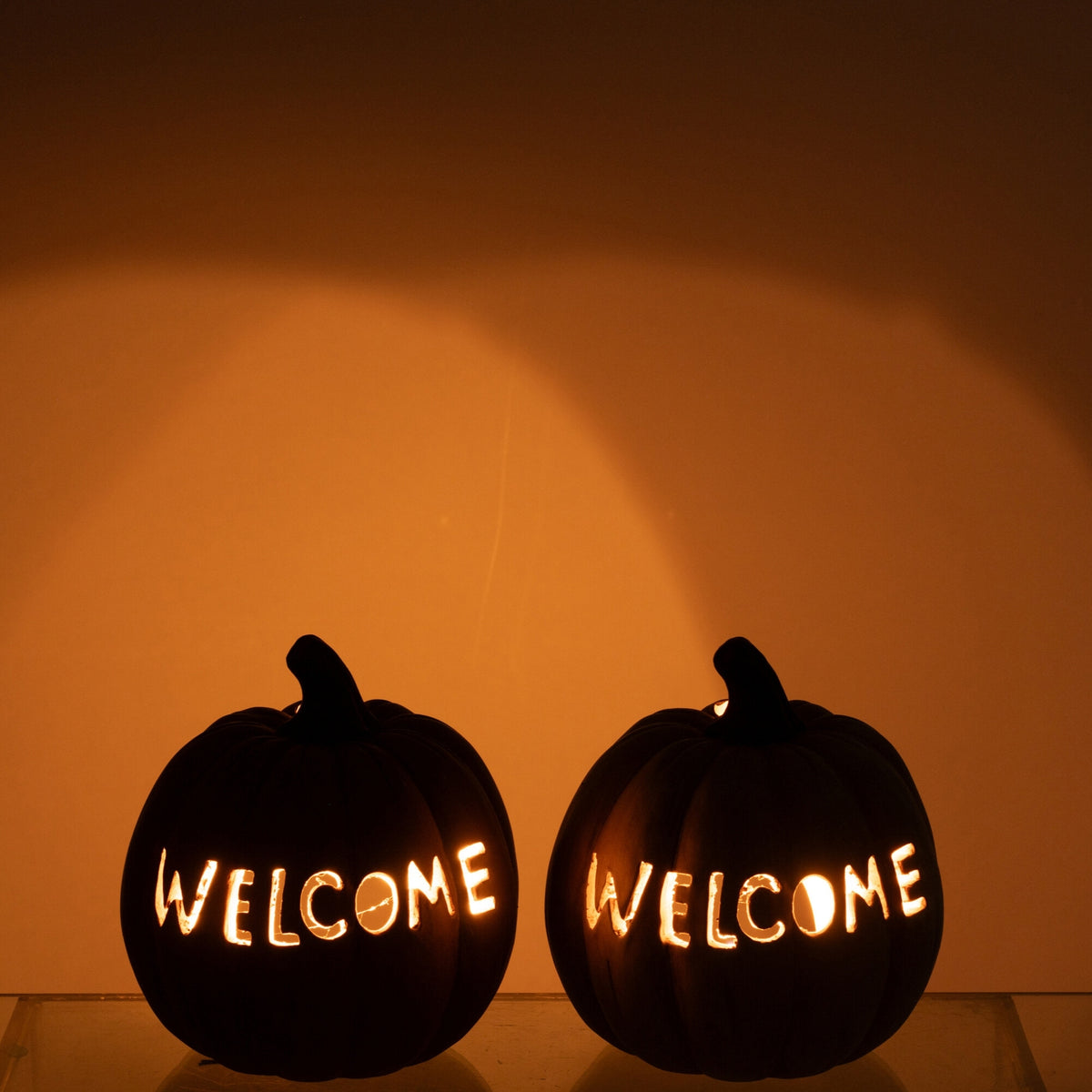 Dyńka – świecznik halloweenowy XL, zestaw 2 szt. J-Line
