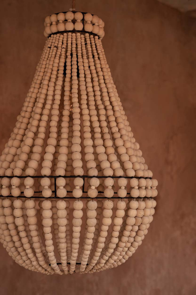 Żyrandol Teardrop Naturalny Średni Bazar Bizarre