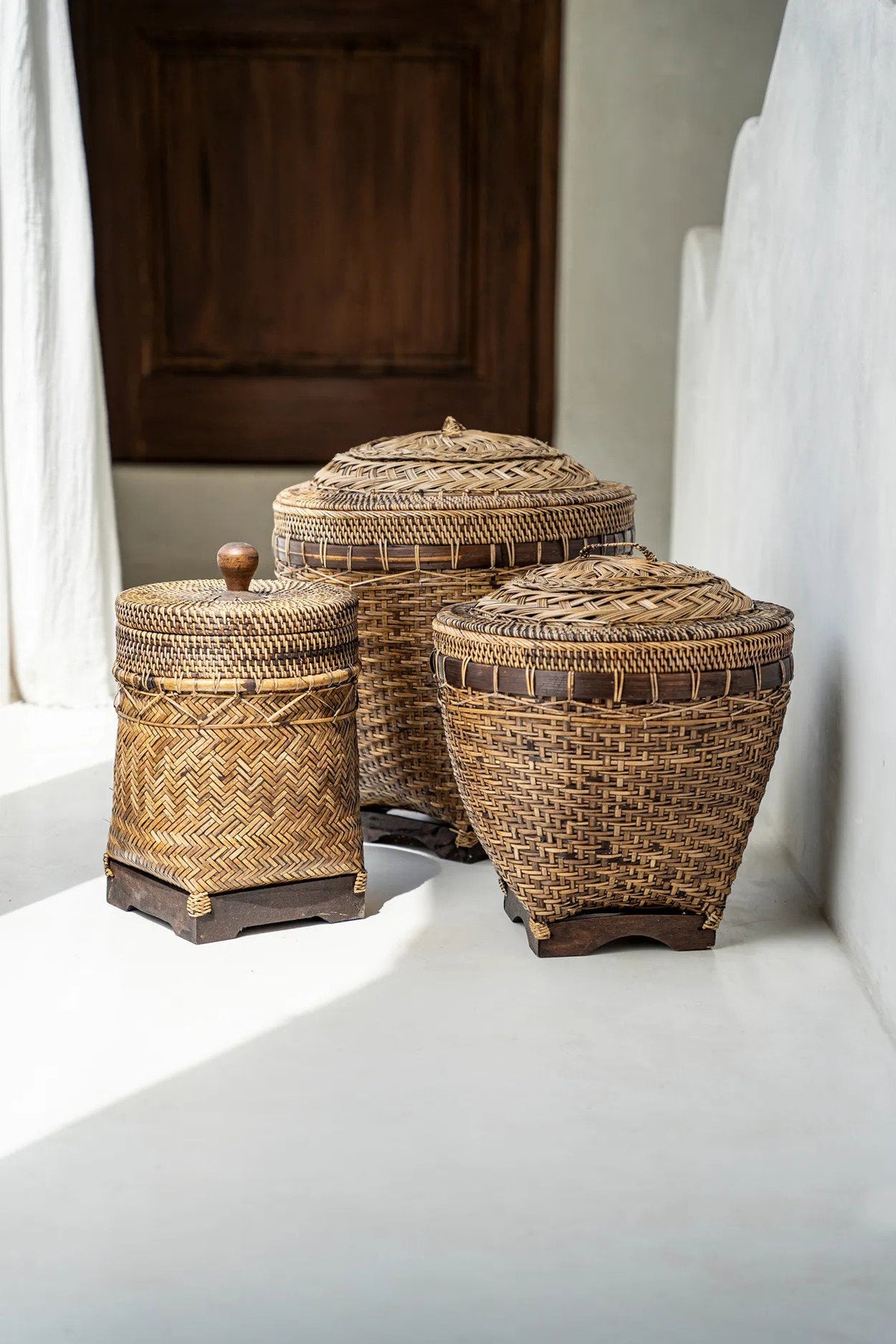 Brązowy kosz do przechowywania Colonial Storage, średni, Bazar Bizar