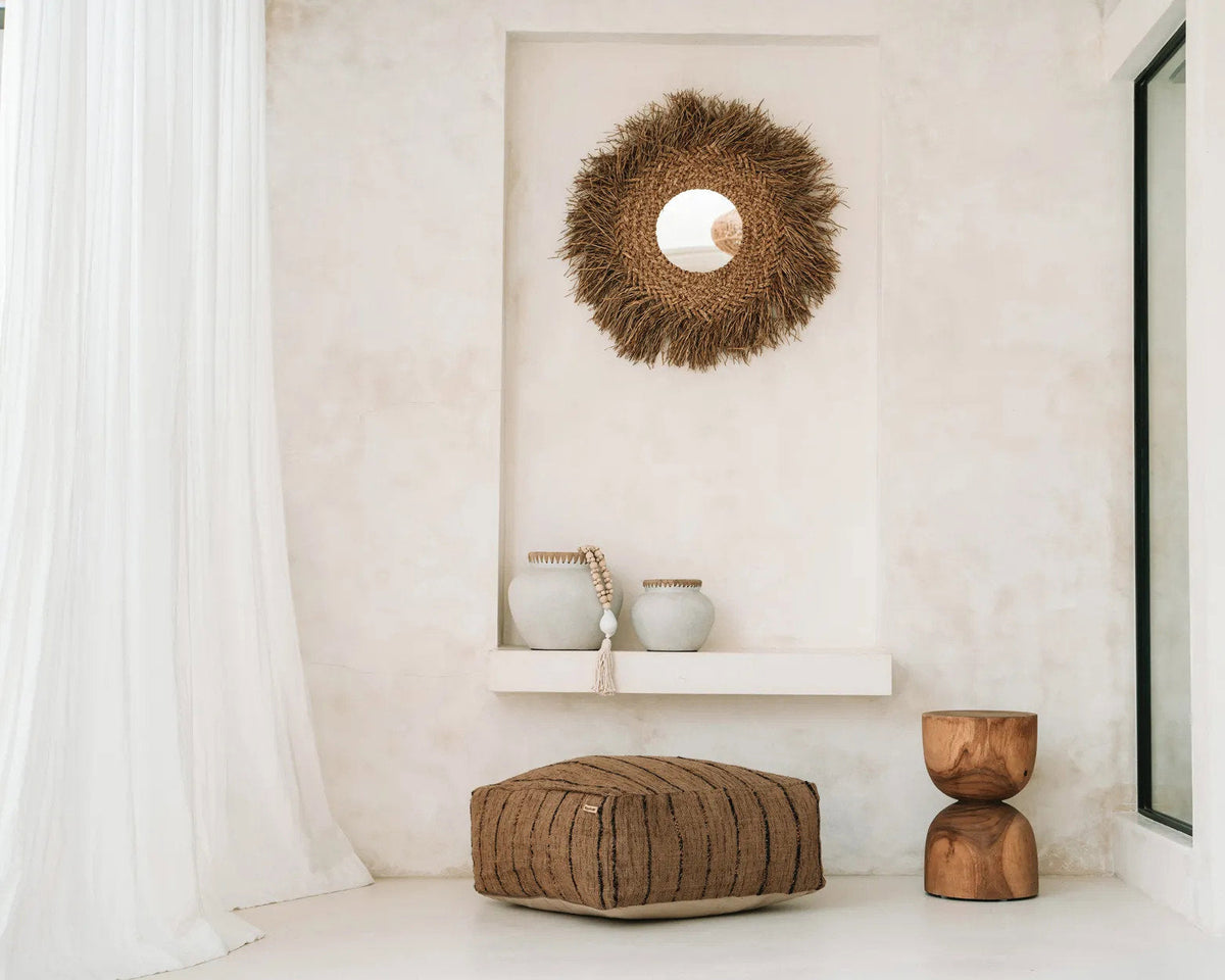 Lustro Early Monday – Naturalne 75 × 75 cm Bazar Bizar