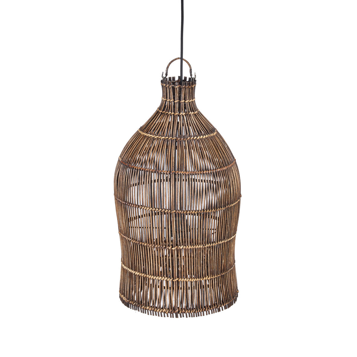 Lampa wisząca Woven Bell Ciemny Orzech S Bazar Bizar
