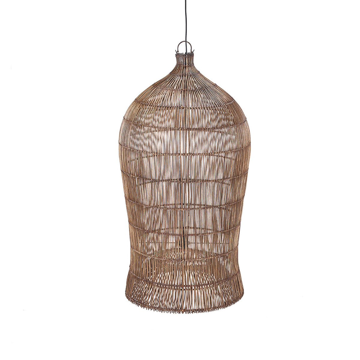 Lampa wisząca Woven Bell Ciemny Orzech XL Bazar Bizar