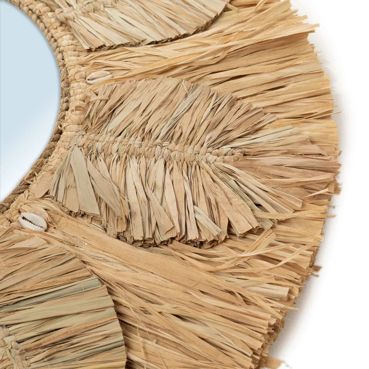 Lustro Palm Tree - Naturalne - M 60x60cm Bazar Bizar