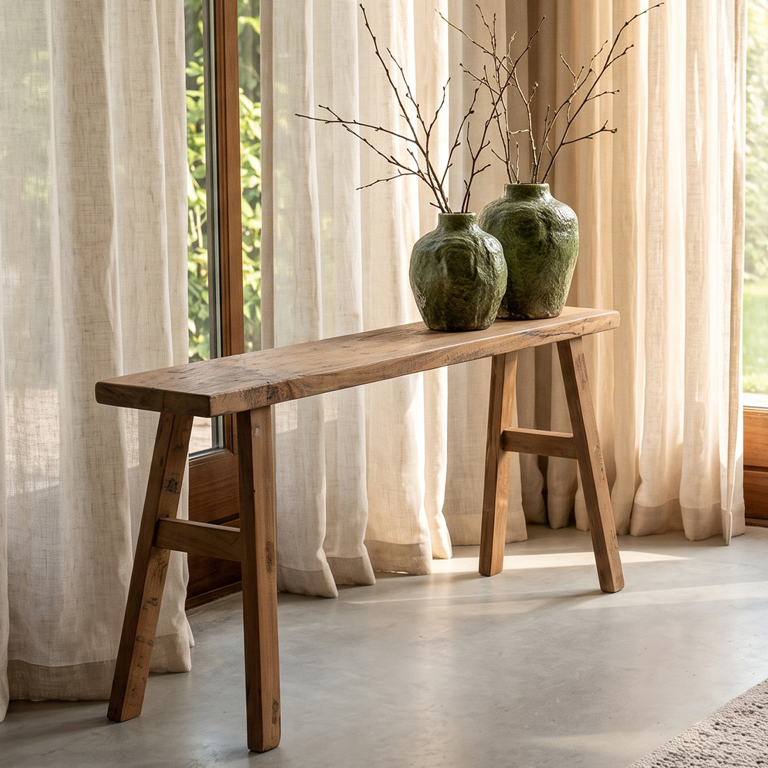 Ławka Carpenter Java 80 cm surowe materiały