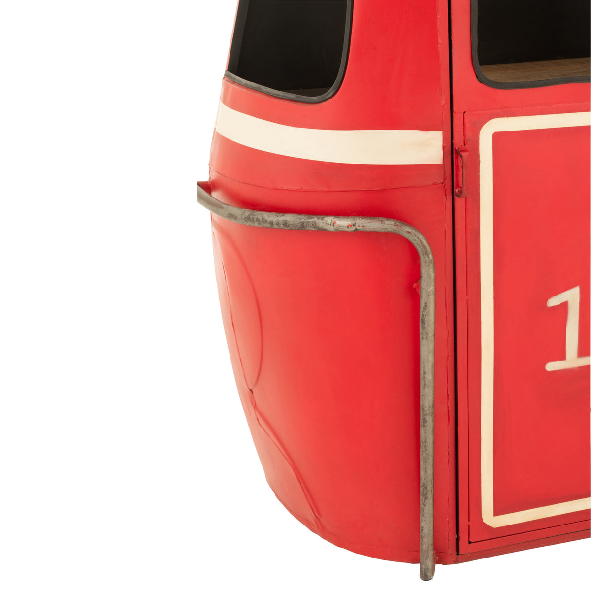 Meble barowe Wagonik Kabel Iron/Mango Wood Red J-Line