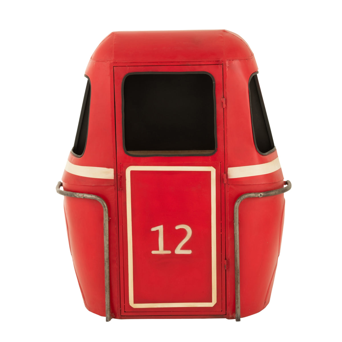 Meble barowe Wagonik Kabel Iron/Mango Wood Red J-Line