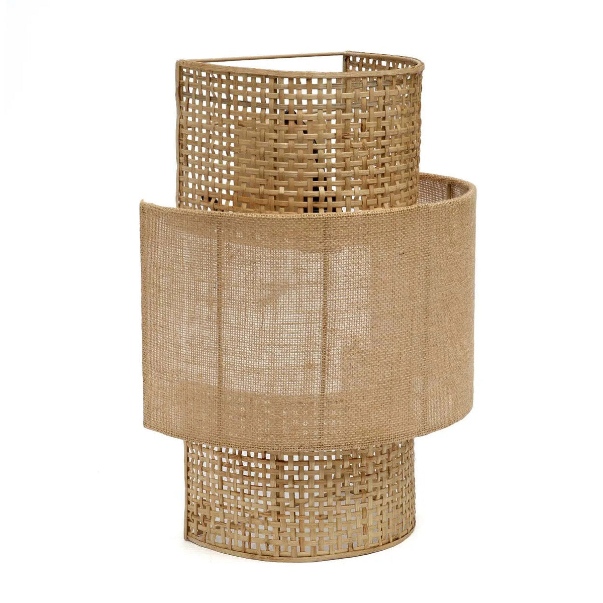 Lampa ścienna Bolly Jute Naturalna M Bazar Bizar