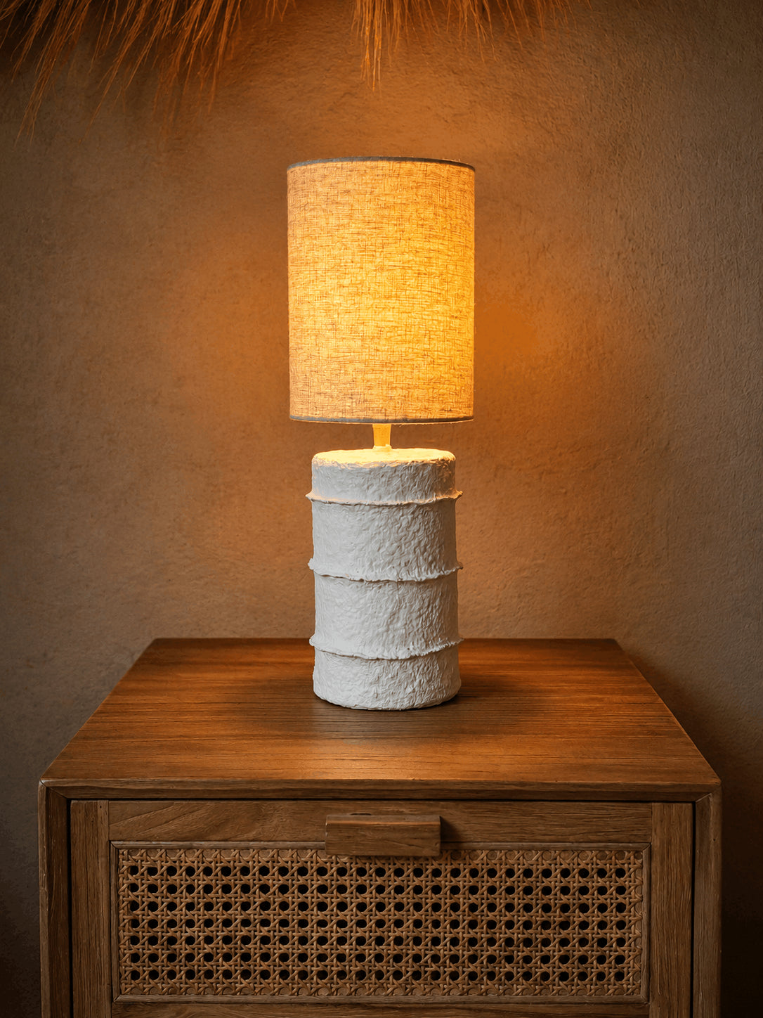 Lampa stołowa Contour Biała Mała Bazar Bizar