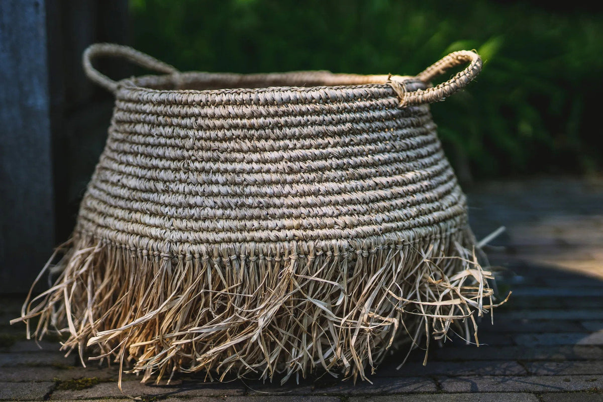 Kosz Raffia Deluxe - Naturalny - L