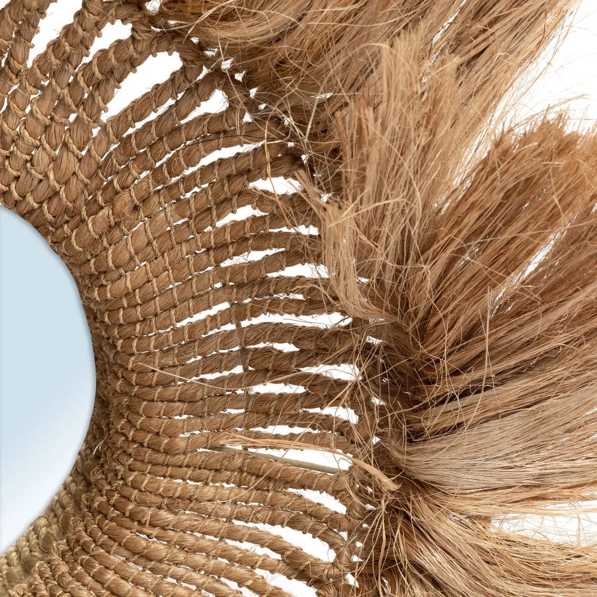 Lustro Abaca Solomon - Naturalne 85x85cm Bazar Bizar