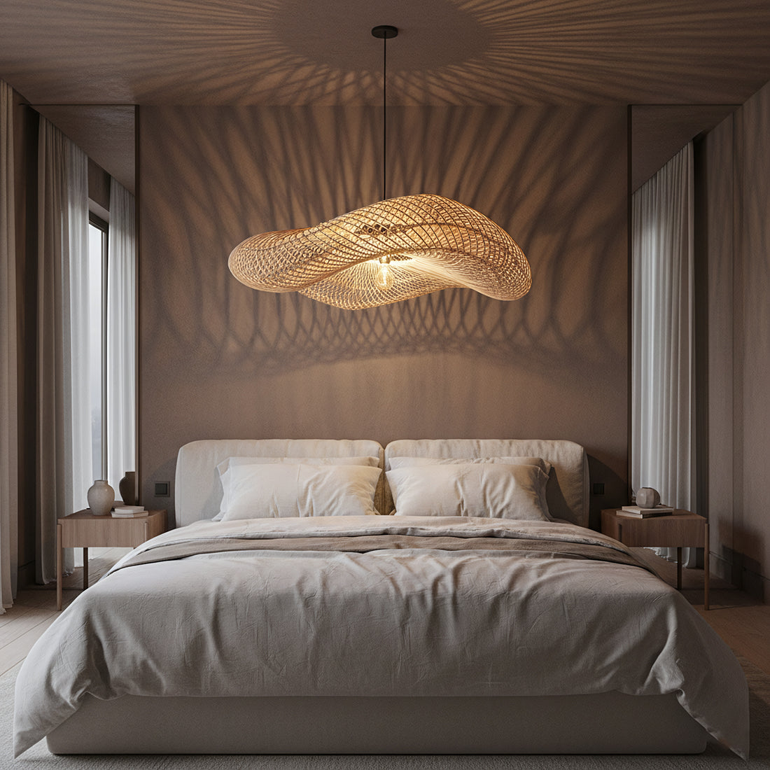 Lampa wisząca Wave Natural XL Raw Materials