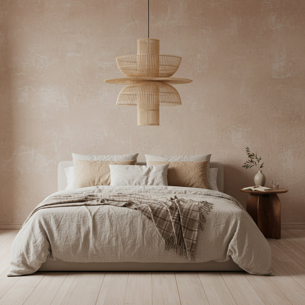 Lampa wisząca Saturn Ø65cm Surowe materiały