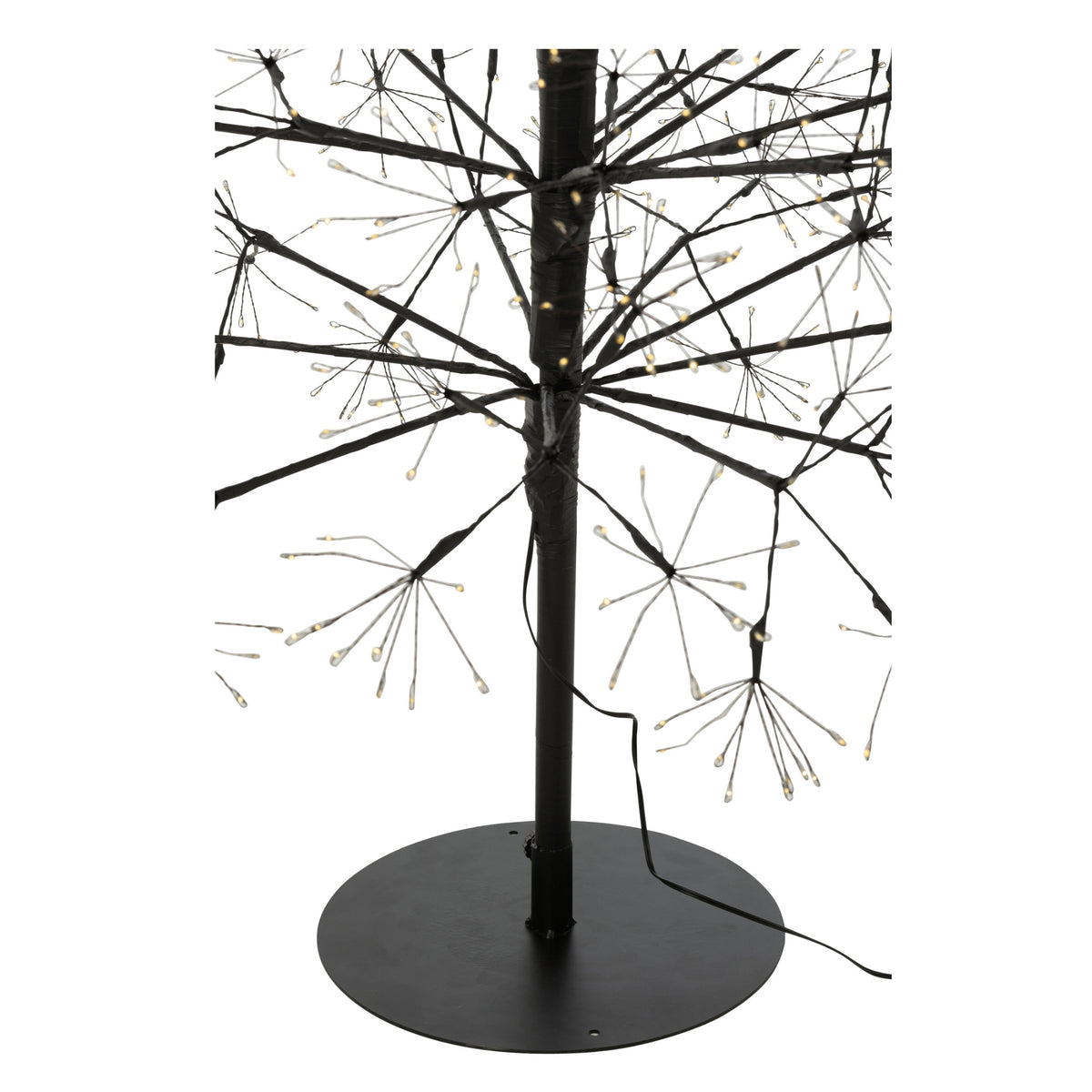 Choinka LED Wielokolorowe Światła Żelazo Czarna Ekstra Duża H240cm J-Line