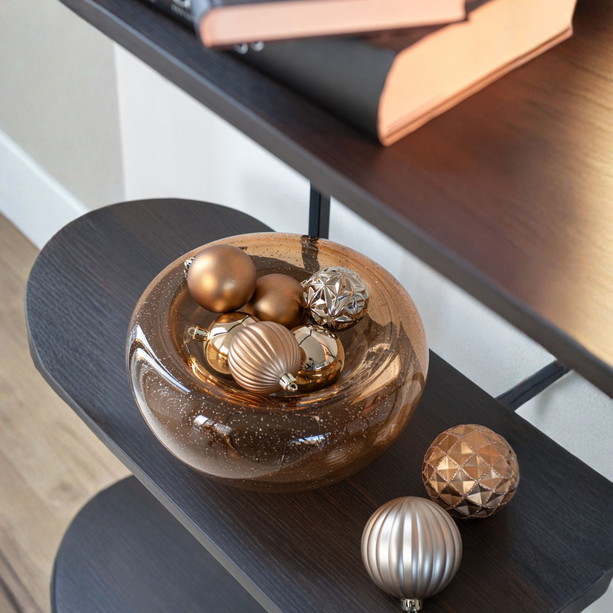 Dekoracyjna miseczka Carol Glass Caramel Small J-Line