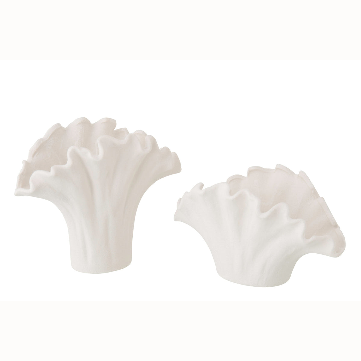 Wazon na kwiaty porcelanowy biały duży J-Line