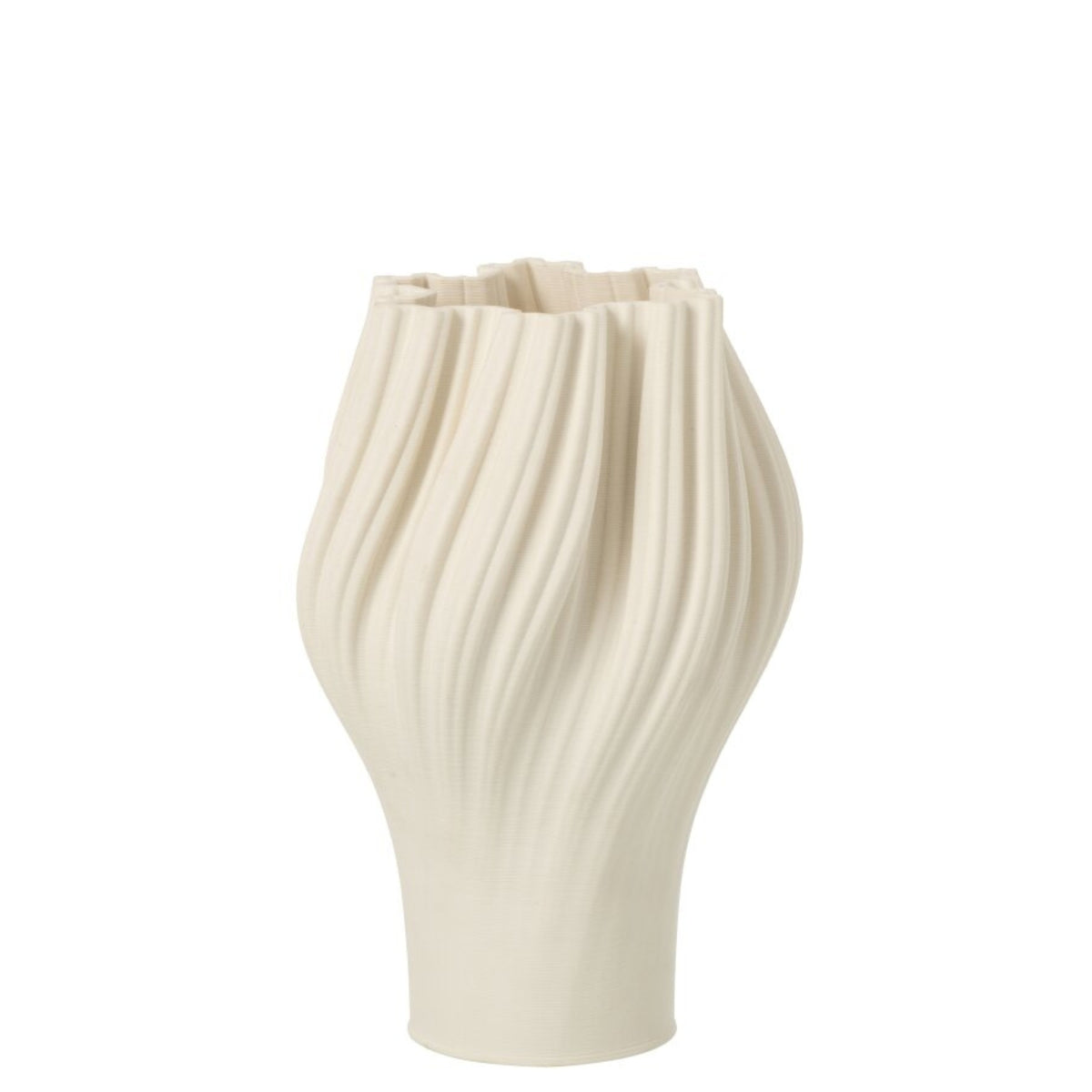 Wazon 3D Print Steengoed Biały Mały J-Line
