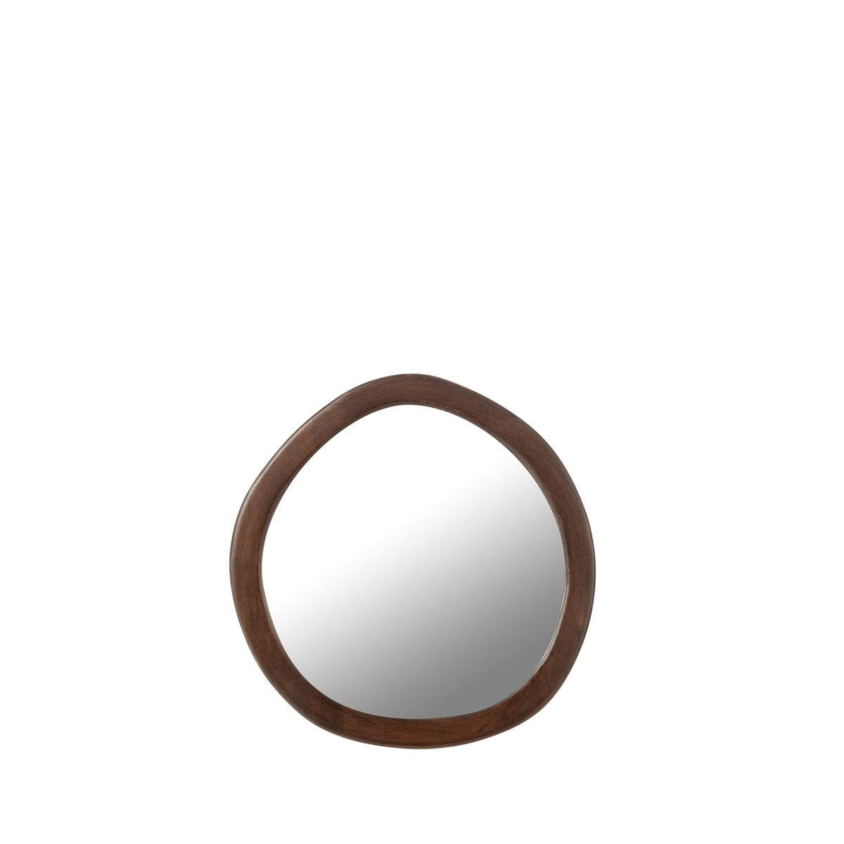 Lustro Whisp Mango Drewno/MDF Brązowe Małe J-Line