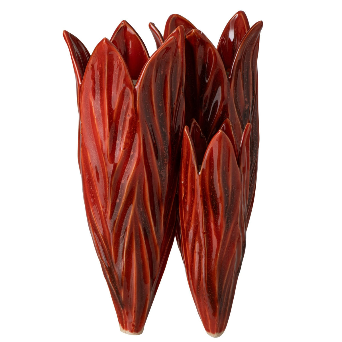 Wazon ceramiczny czerwony J-Line