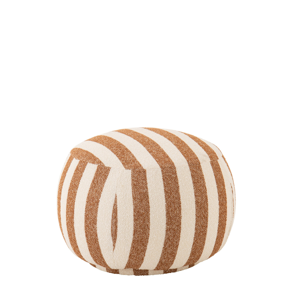 Pufa w paski Camel/Złamana biel J-Line