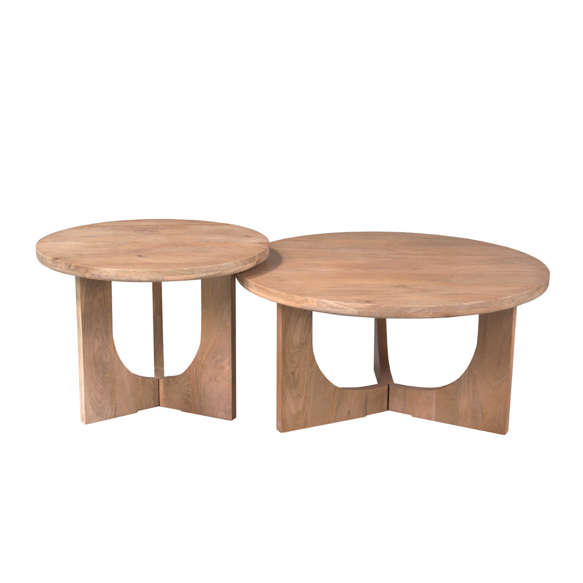 Stolik kawowy Guus Drewno mahoniowe Naturalny 80cm Starfurn