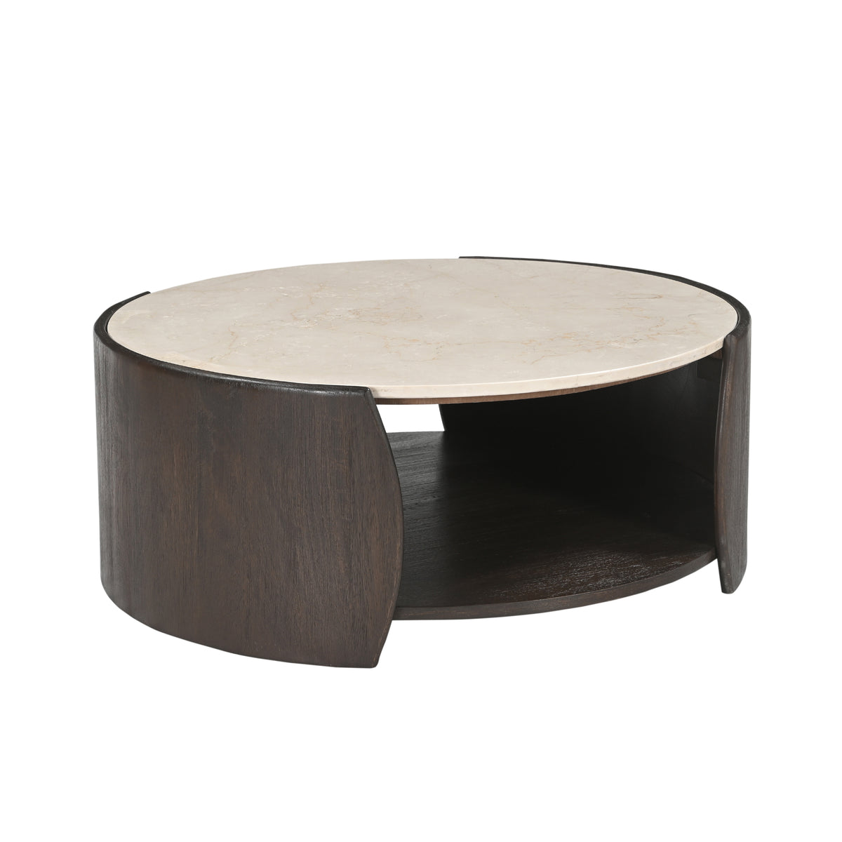 Stolik kawowy Rune Botticino Marmur 80cm Starfurn