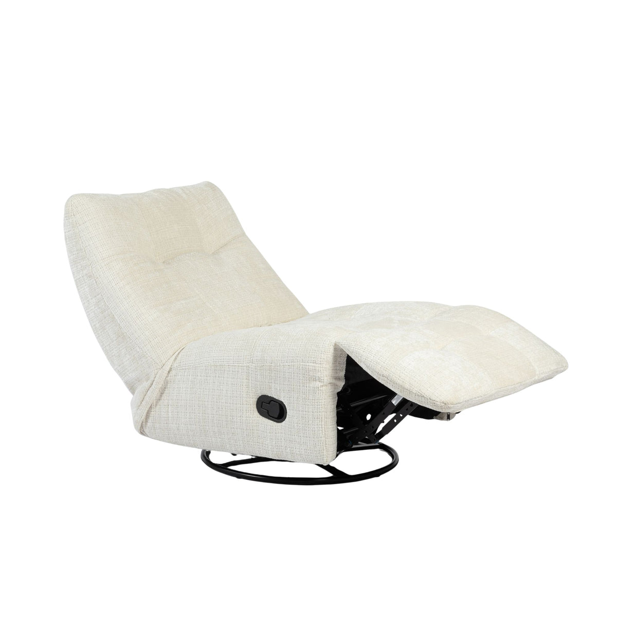 Fotel relaksacyjny Chill Tkanina Off White Starfurn