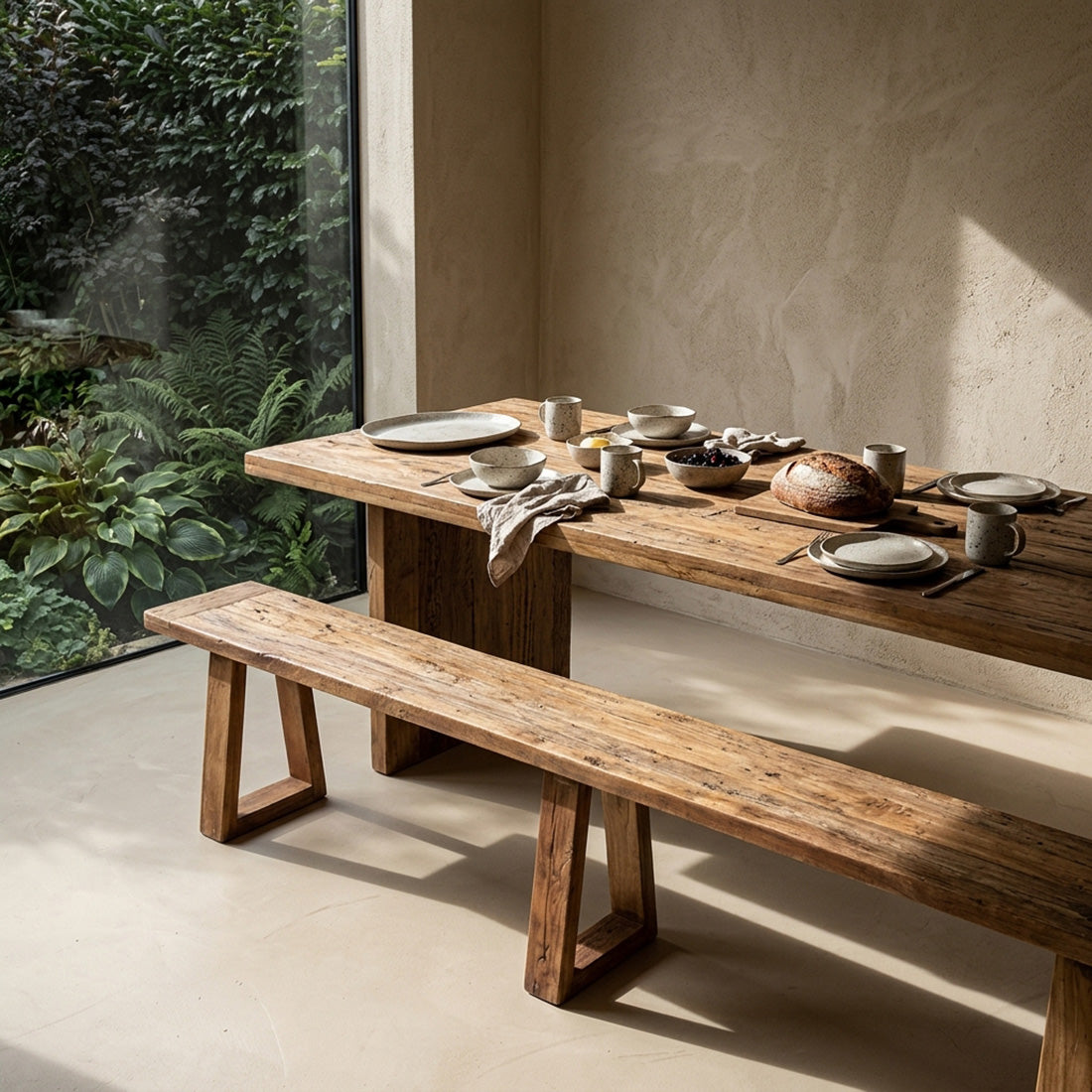 Stół do jadalni Farmwood Waterfall - 240cm Surowe materiały