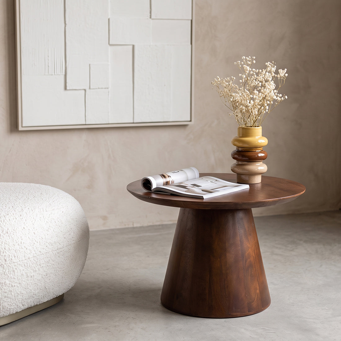 Stolik pomocniczy Bullnose Cone 55cm Raw Materials