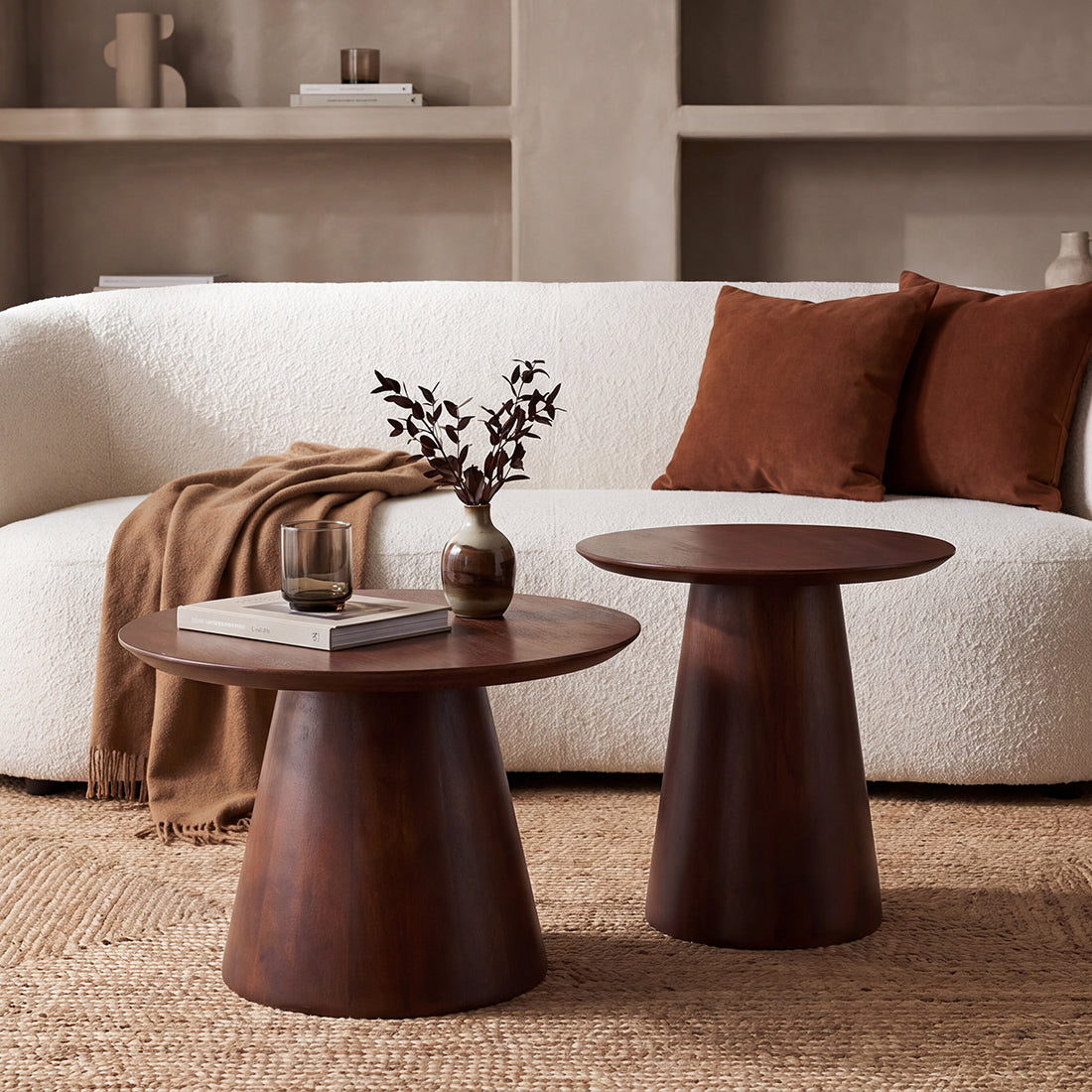 Stolik pomocniczy Bullnose Cone 55cm Raw Materials