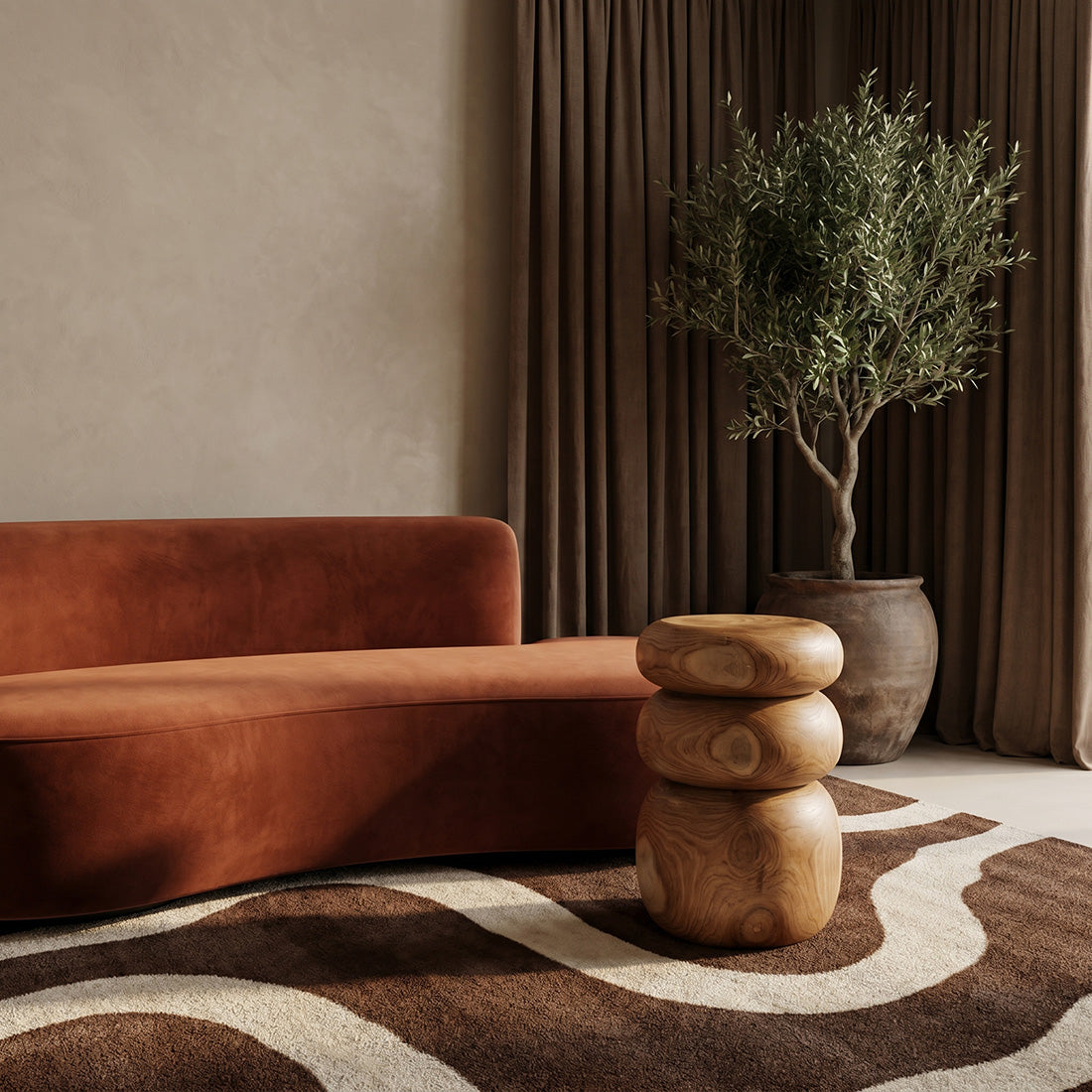 Hokera Stolik pomocniczy Tao Raw Materials