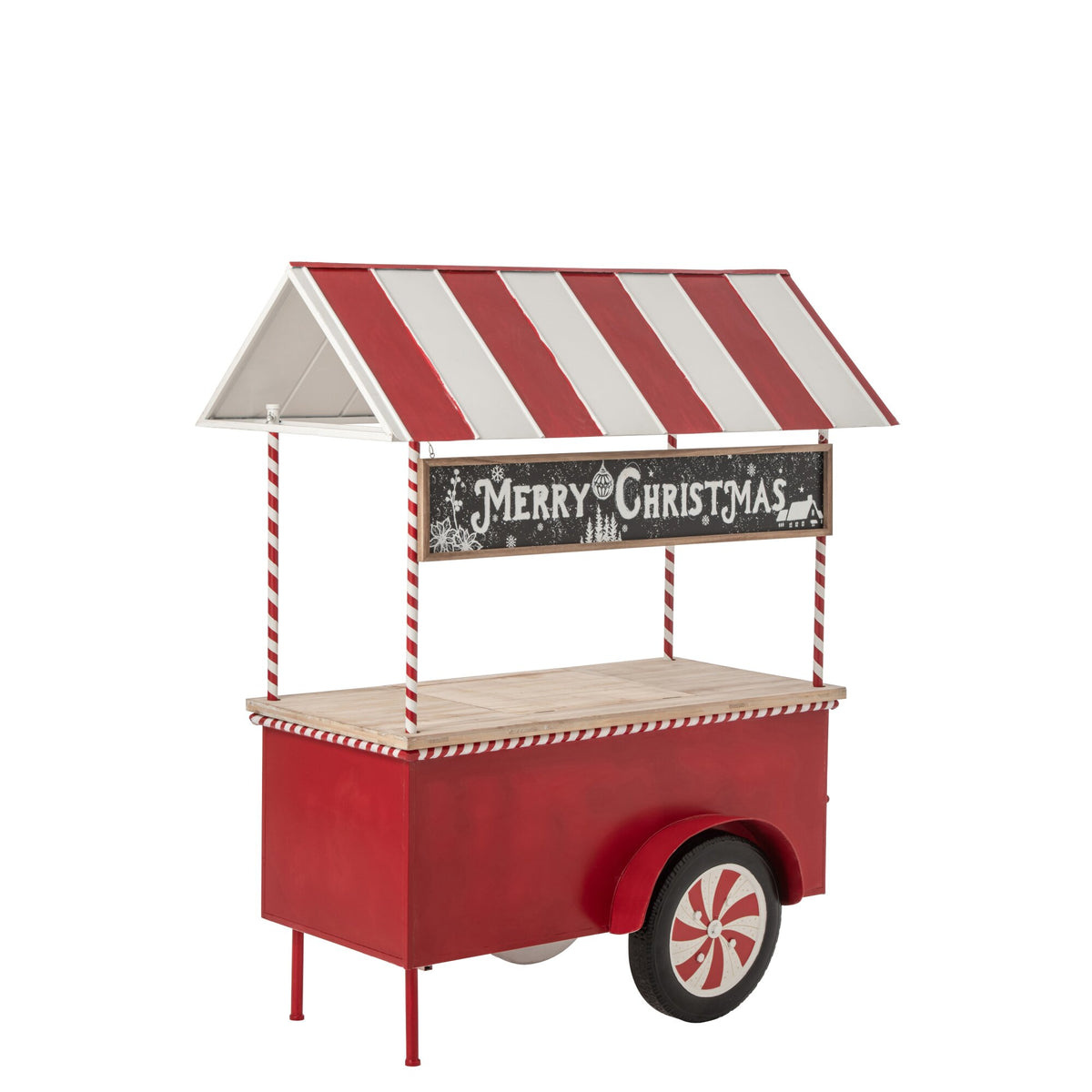 Bufet Kiosk Metal Czerwony/Biały J-Line