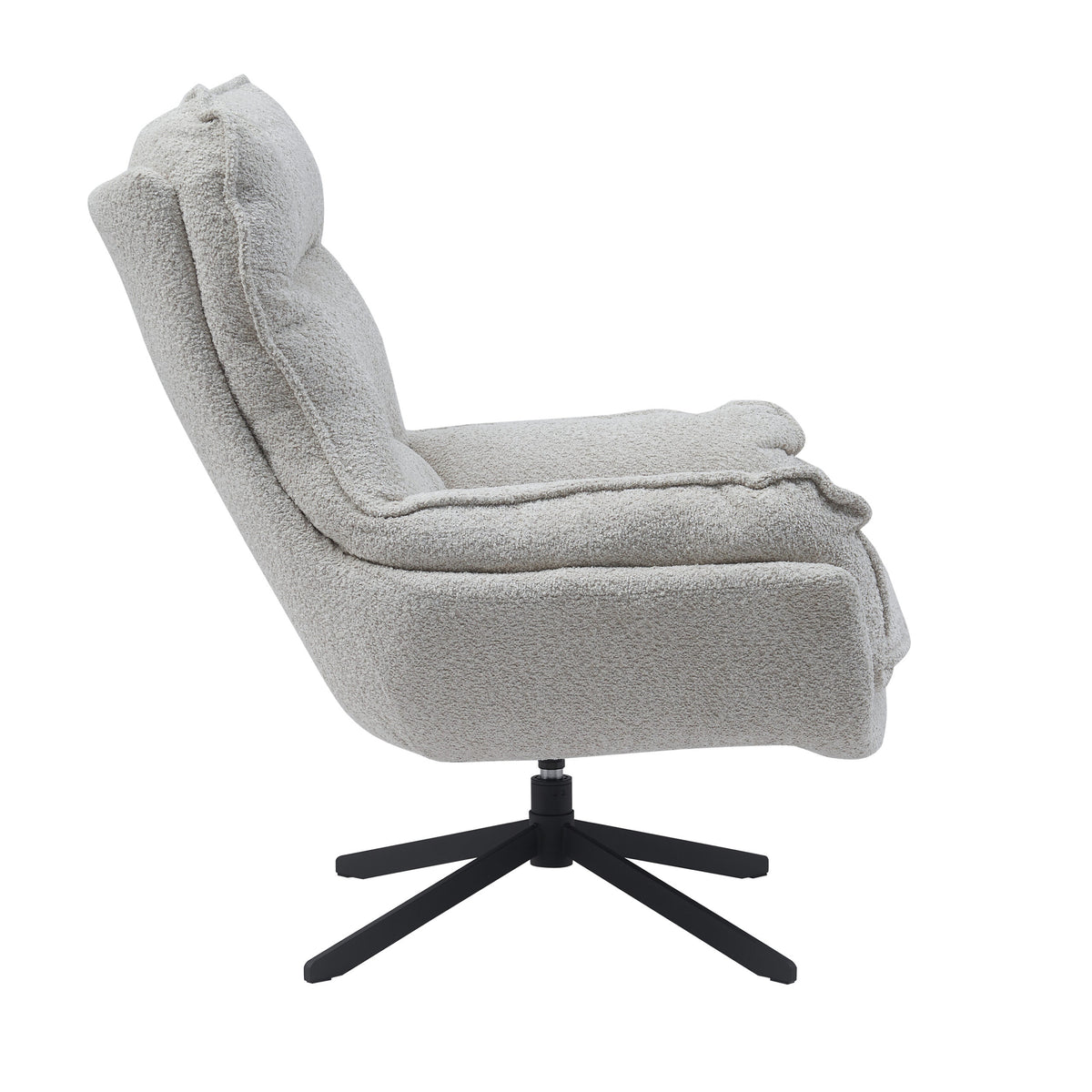Fauteuil Vera van Starfurn, comfortabele draaifauteuil in off white