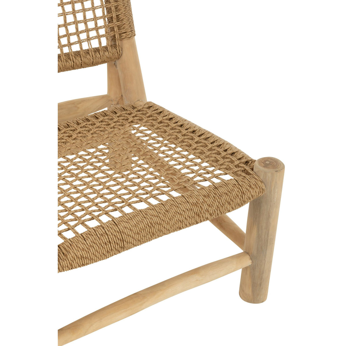 Fotel Vita Teak/Tworzywo sztuczne Naturalny J-Line