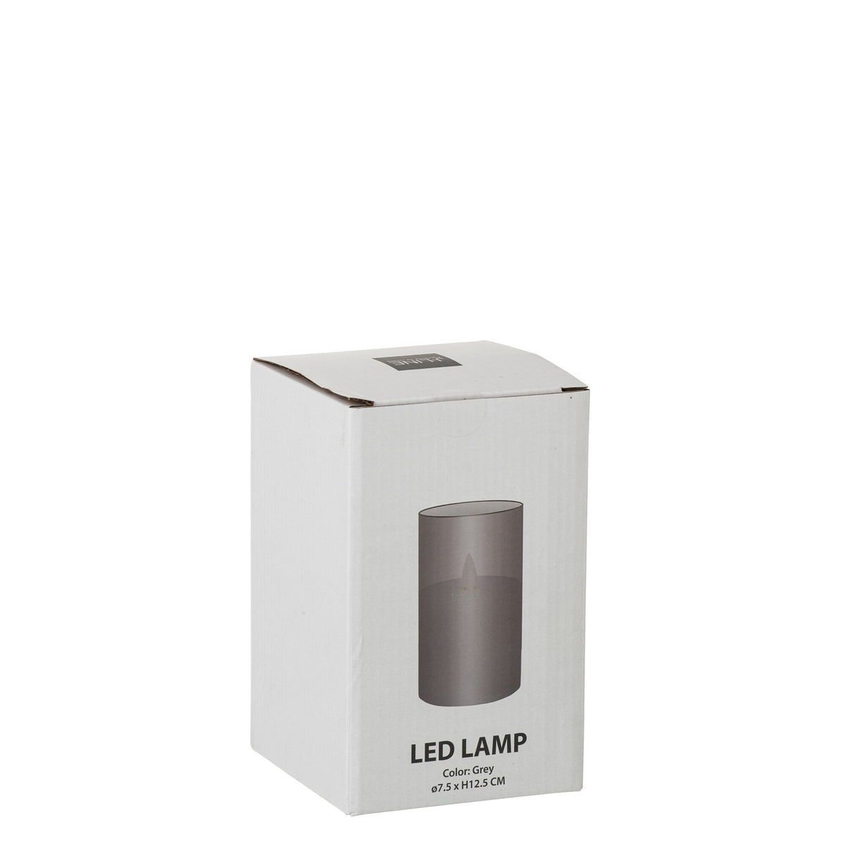 Lampa LED Szczotkowane Szkło Szara Mała