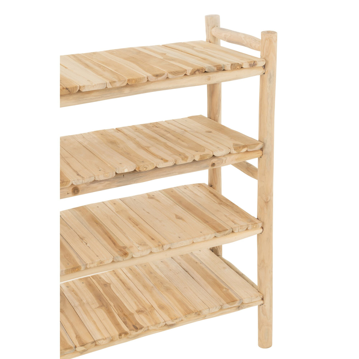 Stojak Ranch z naturalnego drewna tekowego J-Line