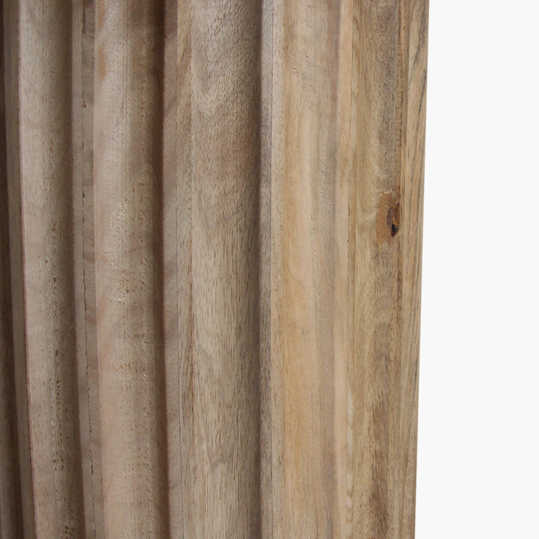 Stolik pomocniczy Bullnose Reversed Fluted Naturalny Ø50cm Raw Materials